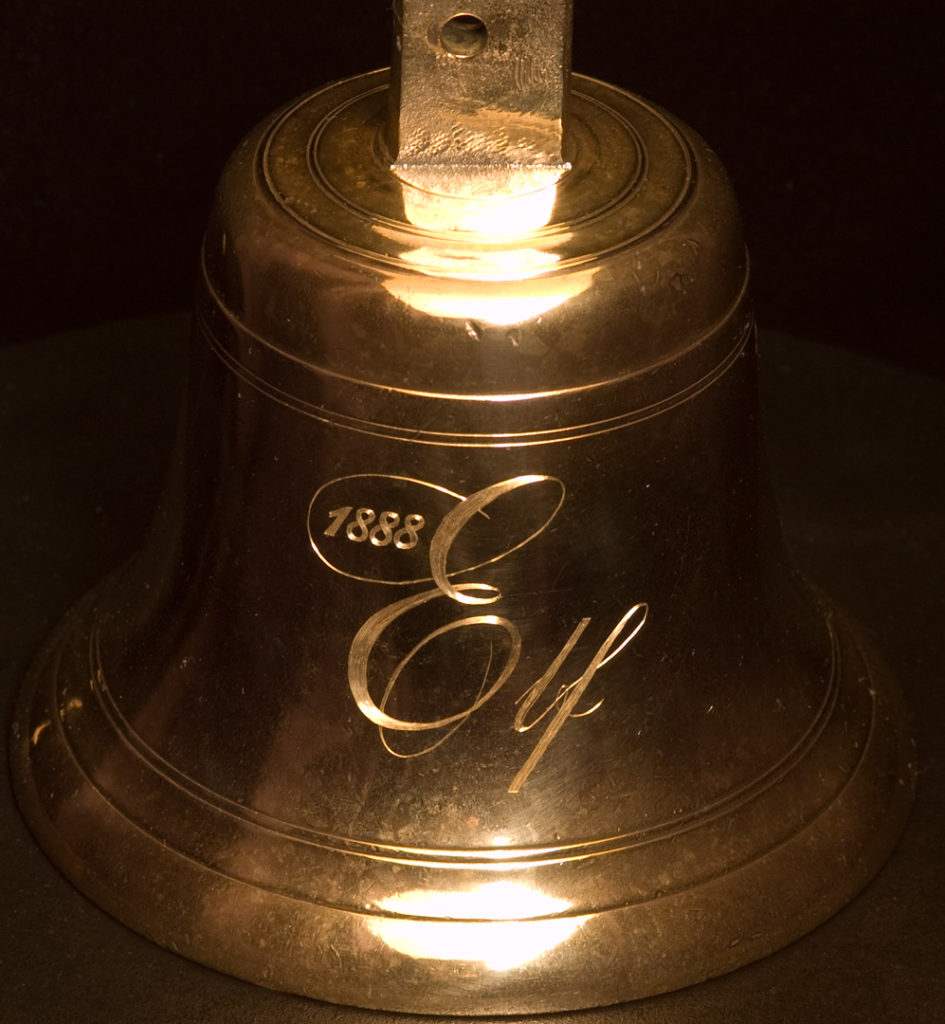 Elf 1888 Classic Racing Yacht Bell Engraved by Tira Mitchell